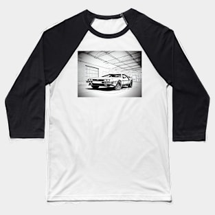 DeLorean outline Baseball T-Shirt